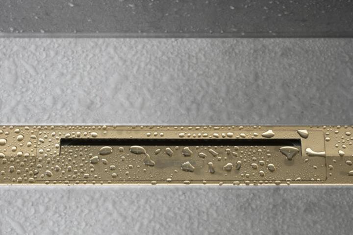 Produktbild hansgrohe HG Duschrinne RainDrain Flex kb. freie Montage 1000mm polished gold (1000 mm)