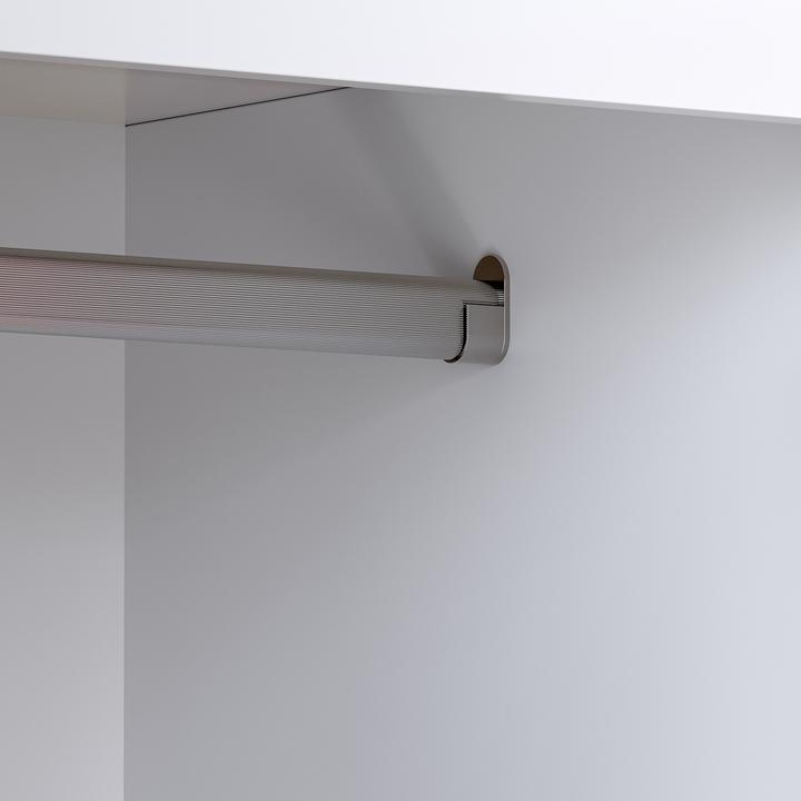 Actual product image En.Casa Kinderkleiderschrank Sandnes mit Schublade 123x60x40 cm Rosa (60 cm)