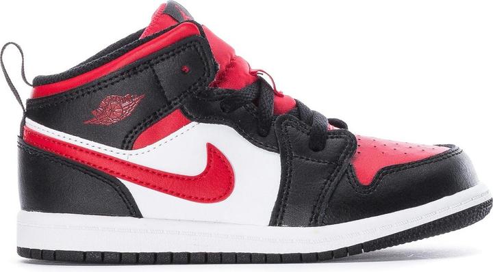 Produktbild Jordan 1 Mid Black Fire Red (TD) (18.5)