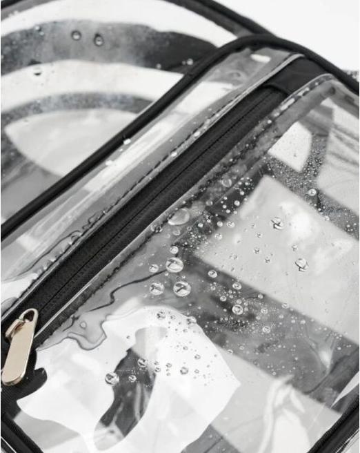 Actual product image MU Style Alexia Series Trasparent Backpack