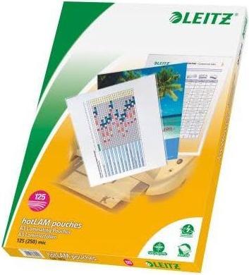 Produktbild Leitz Heisslaminierfolien A3 (A3, 100 Stück, 125 µm)