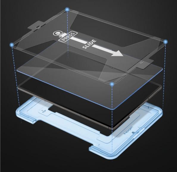 Immagine prodotto Spigen Glas.TR Sam Tab S9 Ultra 14.6" X910/X916B "EZ FIT" szkło hartowane AGL06998 (1 Pezzo/i, Galaxy Tab S9 Ultra)