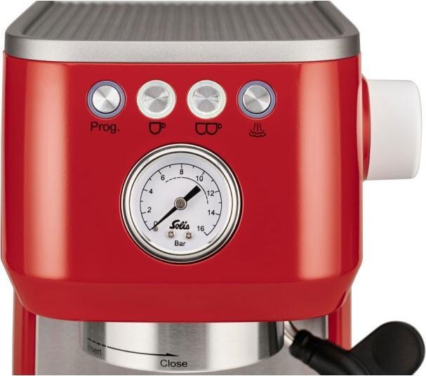 Productafbeelding Solis Barista Perfetta Plus 1016 portafiltermachine rood 980,19
