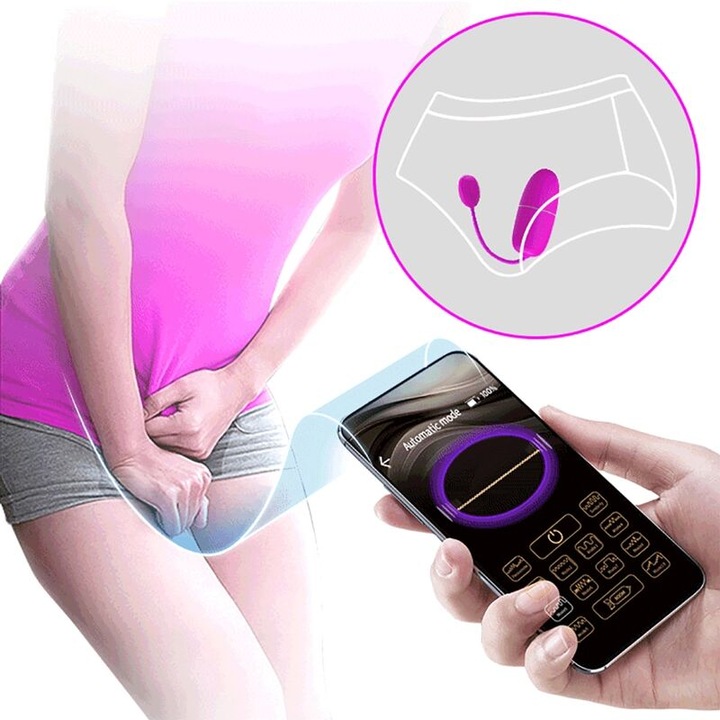 Actual product image Pretty Love Nymph Vibrating Egg with Movil APP