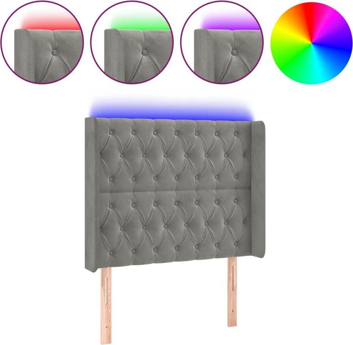 Image du produit vidaXL LED Kopfteil (203 x 16 x 128 cm)