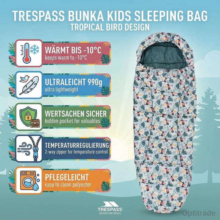 Produktbild Trespass BUNKA Kinderschlafsack (170 cm)