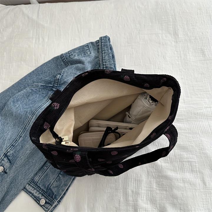 Actual product image Only-Bags.Store Grosse Kapazität Mode Casual Tote Bag, süsse Umhängetasche mit einfachem Tragegriff, vielseitige