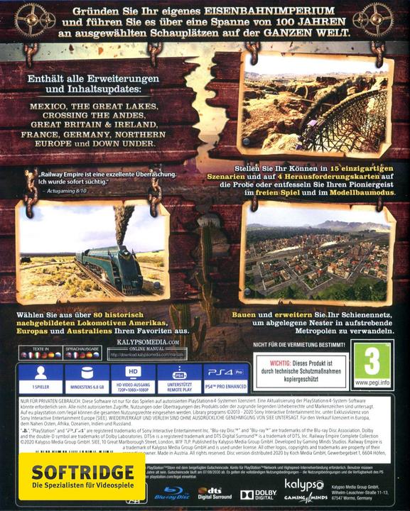 Produktbild Railway Empire - Complete Collection (PS4, Multilingual)