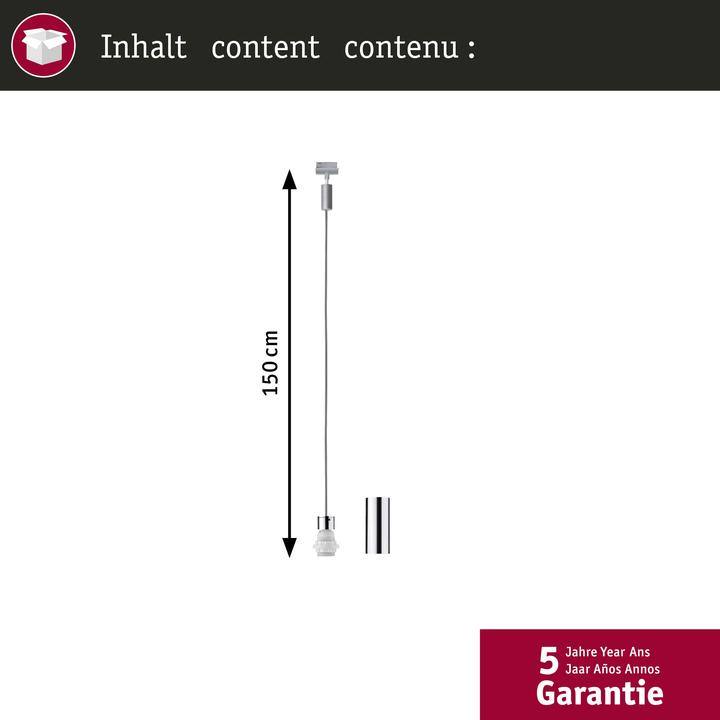 Actual product image Paulmann URail Pendant Basic (E27)