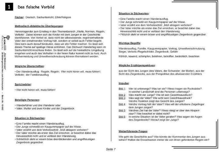 Produktbild Das Wettrennen - 20 Bildergeschichten zum Schmunzeln (Deutsch, Lynn-Sven Kohl, Ulrike Stolz, 2007)