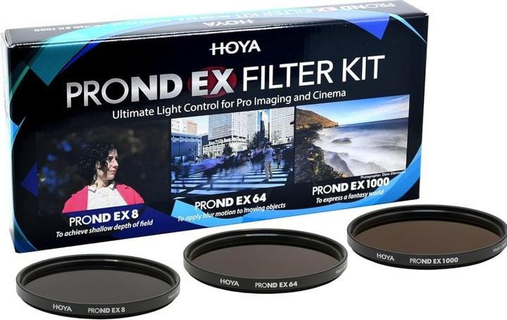 Image du produit Hoya PRO ND EX Filter Kit 8/64/1000 (49 mm, Filtre gris neutre, 49 mm)