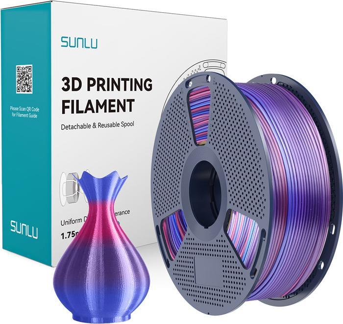 Sunlu PLA+ Seidenfilament (Rainbow 02)