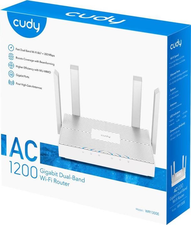 Actual product image Cudy Router WR1300E