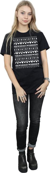 Produktbild Disney Mickey And Minnie Christmas Fair Isle TShirt (XXL)