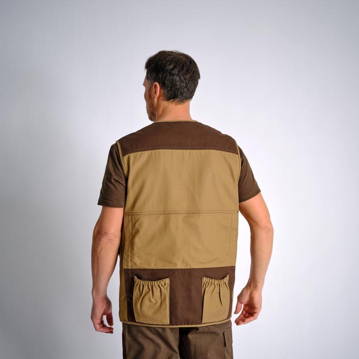 Produktbild Solognac Jagdweste 500 Renfort viele Taschen braun (S)