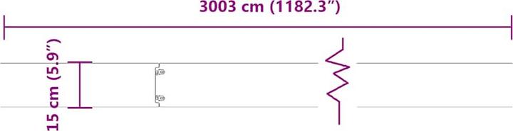 Produktbild vidaXL Rasenkante (103 cm)