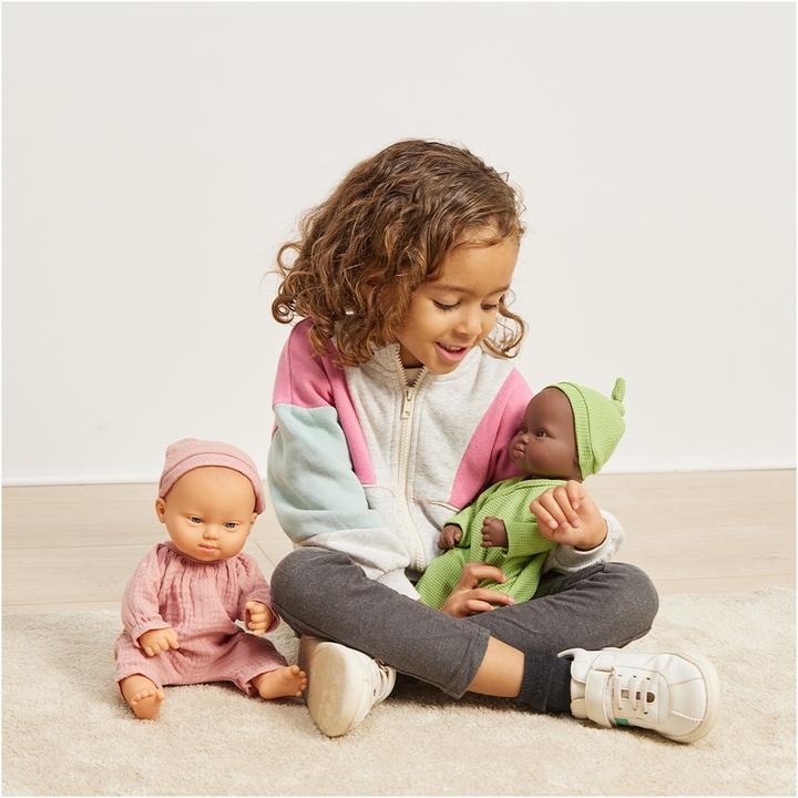 Produktbild Miniland Baby Mit Ds Afrikanisch Mädchen 32cm