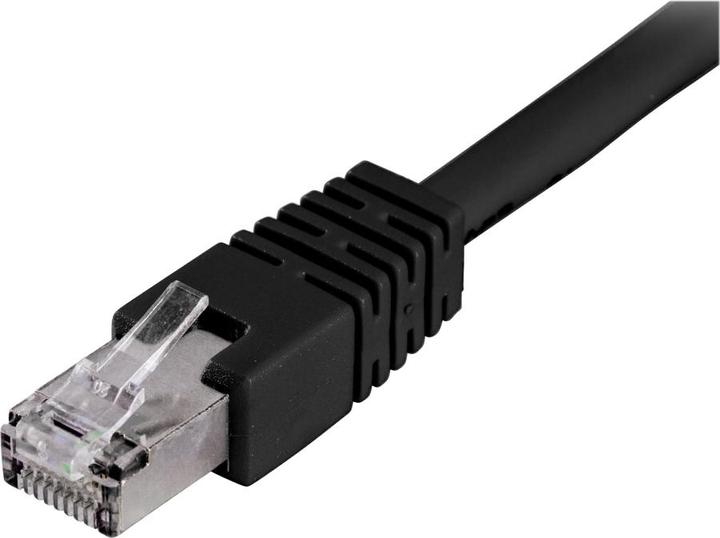 Actual product image Deltaco FTP Cat6 0.5m Network Cable Black 0.5 m (S/FTP, CAT6, 0.50 m)