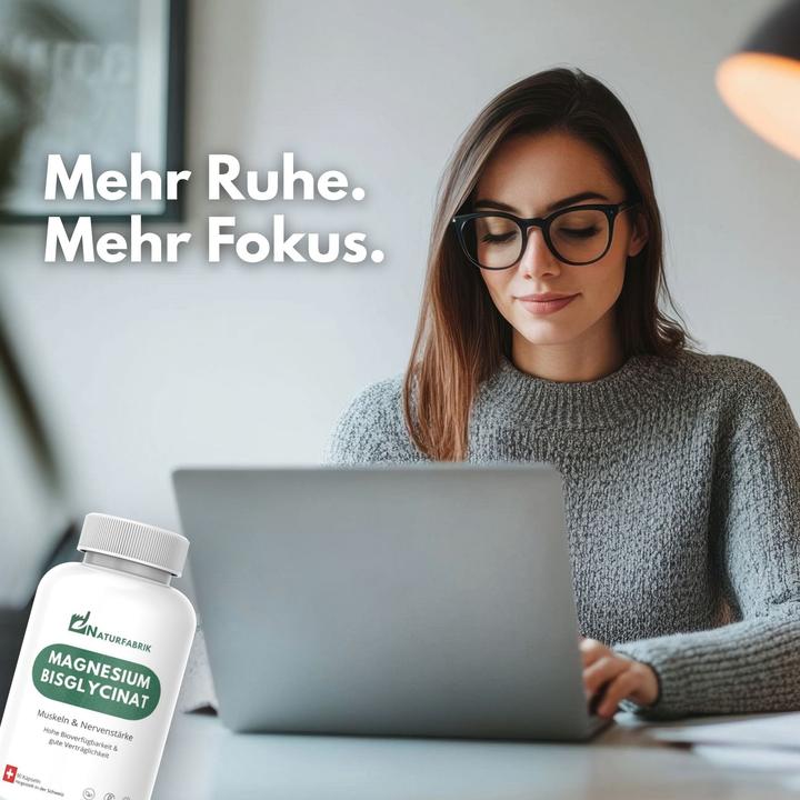 Produktbild Naturfabrik Magnesium Bisglycinat Kapseln 90 Stück – Muskeln & Nerven (90 Stück, Kapseln, 104 g)