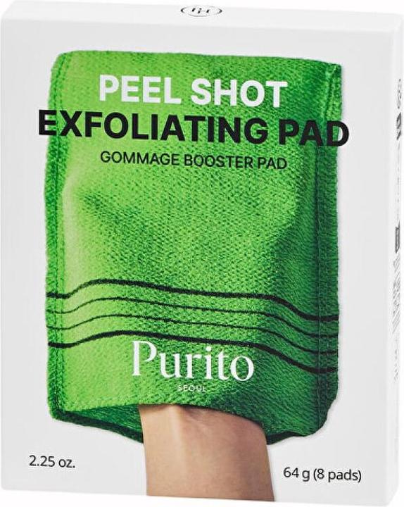 Purito Peel Shot Exfoliating Pad 8 Pieces Gentle Exfoliation For Radiant Skin