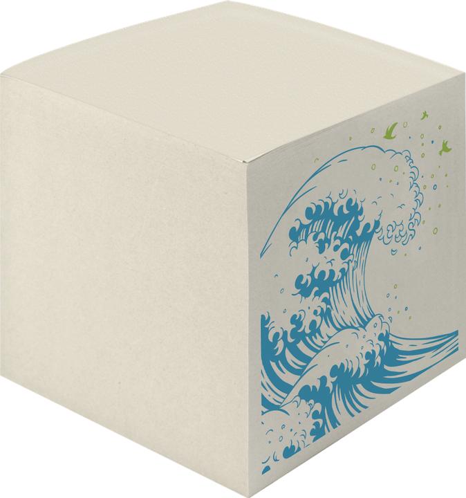 Image du produit Herlitz Bloc-notes wave block à 900 feuilles, gris (9 x 9 x 9 cm)