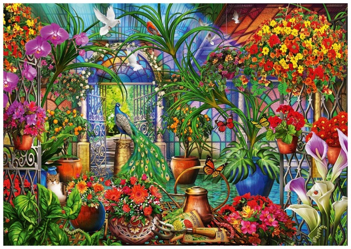 Actual product image Bluebird 1000 pcs. - Tropical greenhouse (1000 pieces)