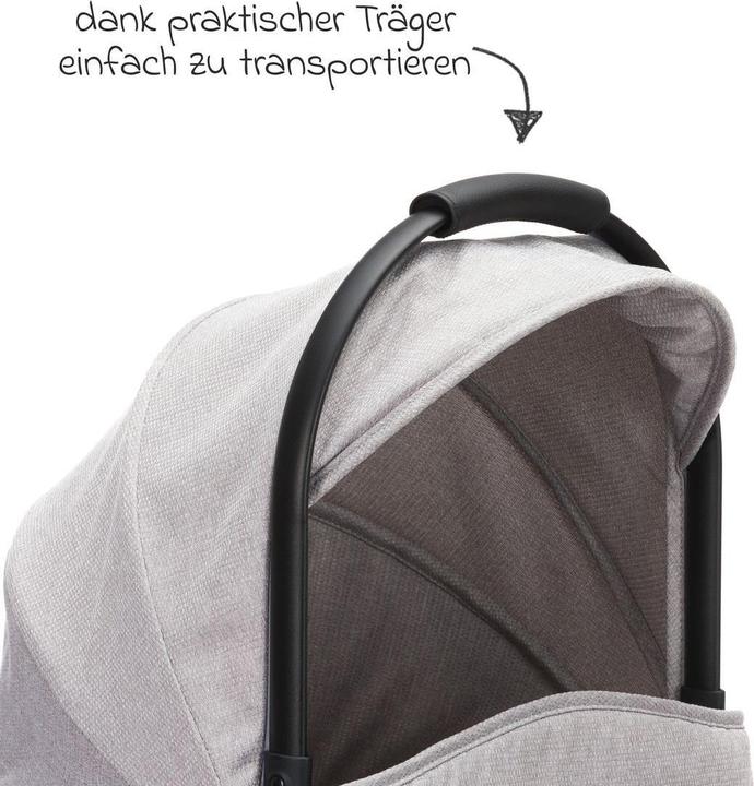 Produktbild Fillikid Babywanne S300 - für Zwillingsbuggy S-131 - Duette - grau