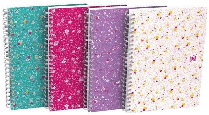 Produktbild Oxford FORME FLORAL - Spiralbuch (A5, Kariert, Harter Einband)