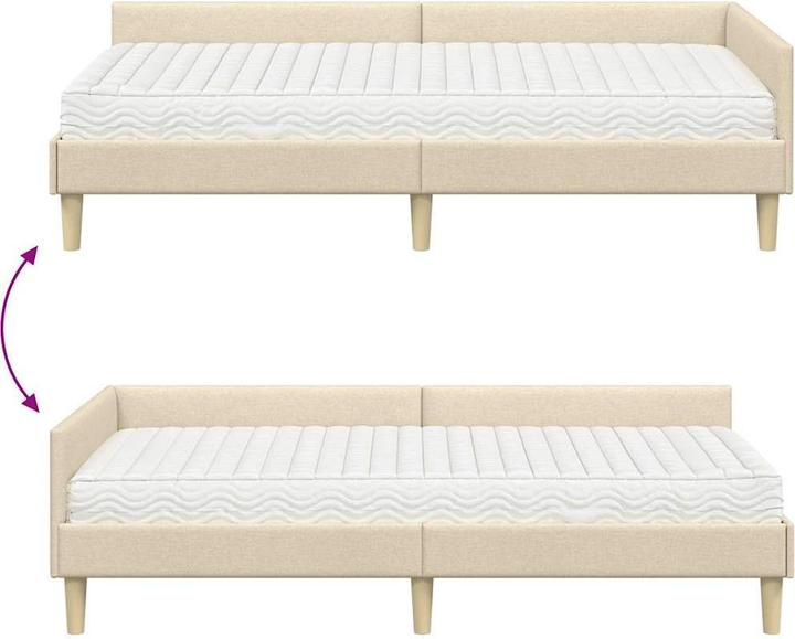 Image du produit vidaXL Eckbettgestell (100 x 200 cm)