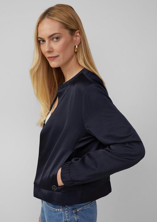 Produktbild S.Oliver Indoor-Jacke Offener Satinblouson mit Elastikbund (34)