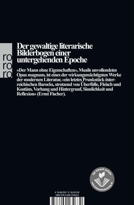 Produktbild Der Mann ohne Eigenschaften II (Deutsch, Robert Musil, 1992)