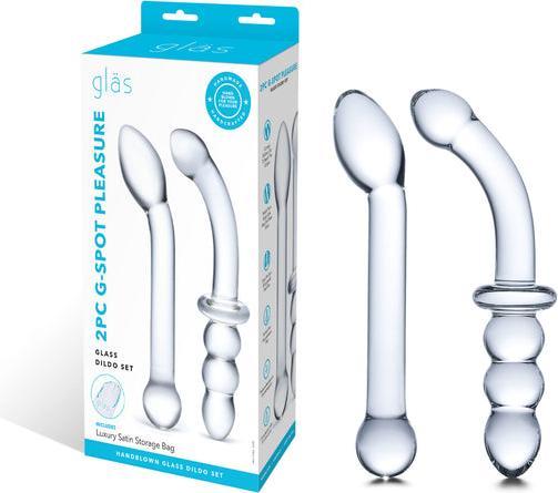 Produktbild Gläs G-Spot Pleasure Glass Dildo Set 2 pcs