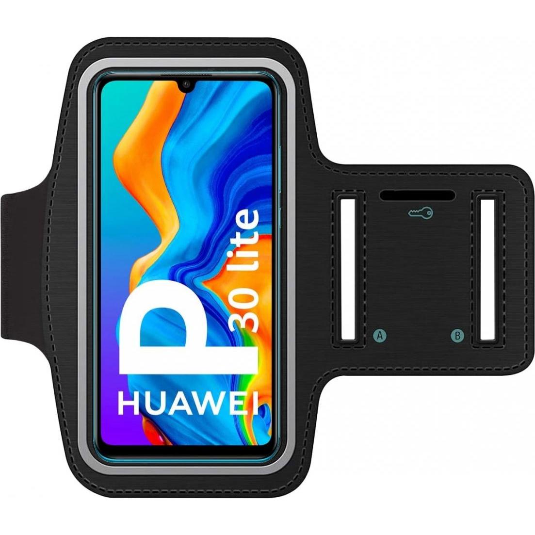 SmartFitness Huawei P30 Lite Handy Sport Armband, Smartphone Sportarmband, Schwarz