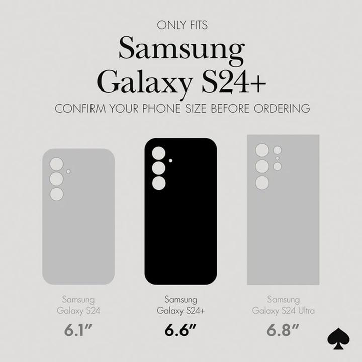Produktbild Kate Spade Schutzhülle – Samsung Galaxy S24+ Hülle (Hollyhock Cream) (Samsung Galaxy S24+)