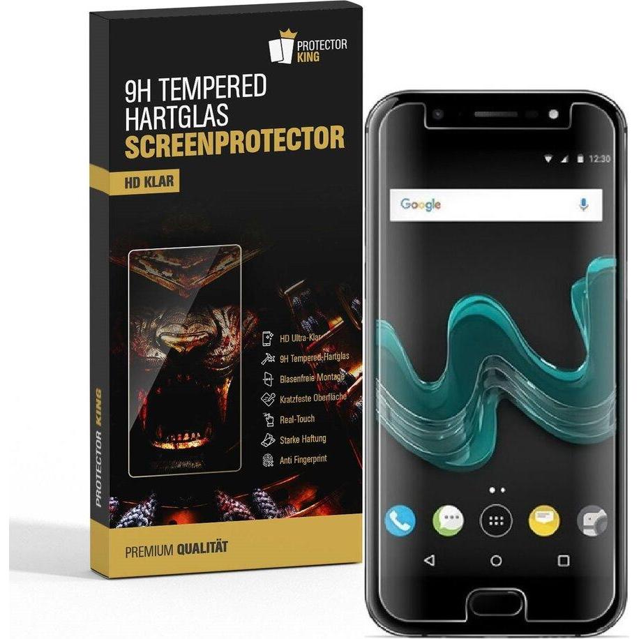 Protectorking 4x echtes Tempered 9H Panzerhartglas 3D KLAR (4 Stück, OnePlus 5), Smartphone Schutzfolie