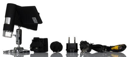 Actual product image RS PRO 3"LCD digital microscope 5M, inter.adapt
