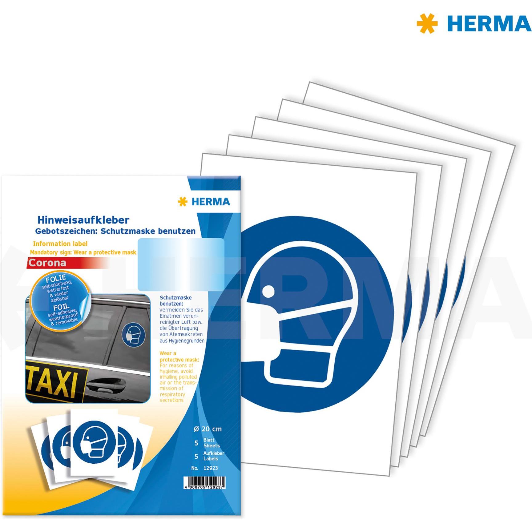 Herma, Sticker, Hinweisetikette
