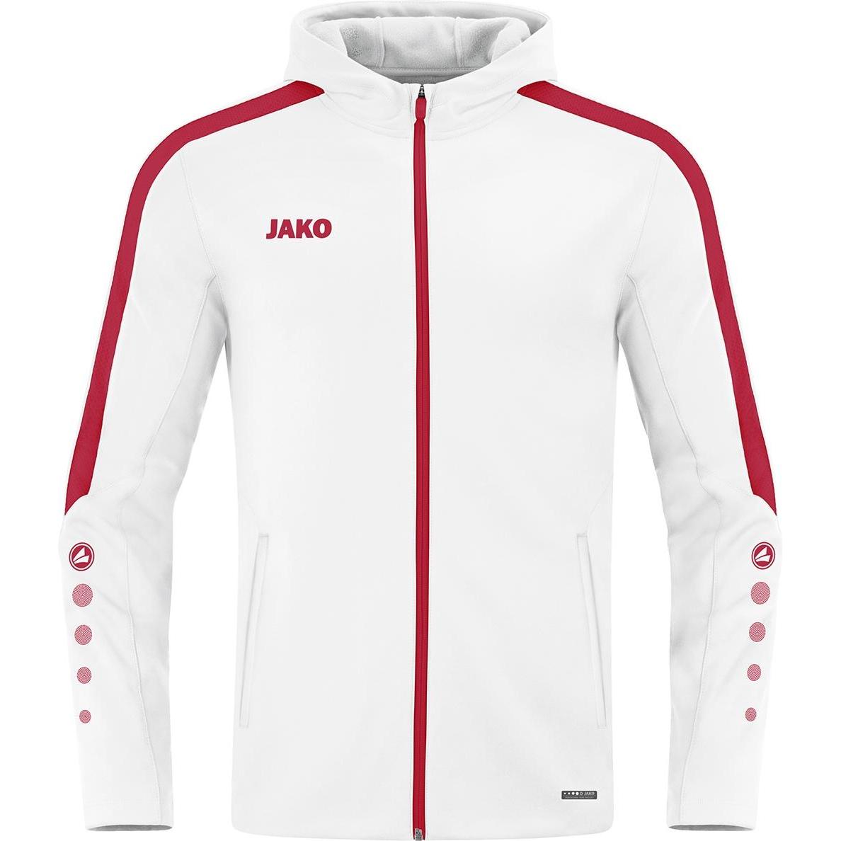 JAKO, Damen, Jacke, Kapuzenjacke Power (40), Weiss, 40