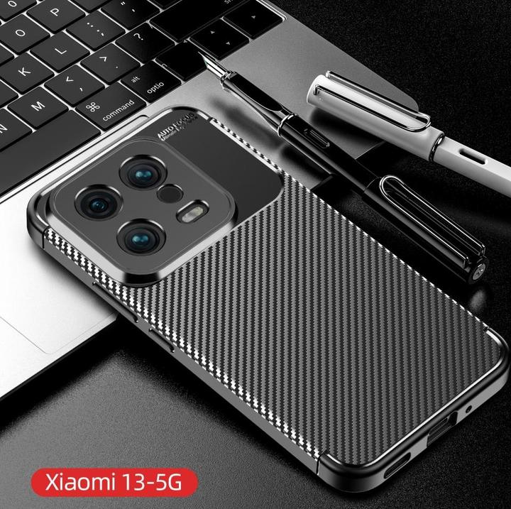 Produktbild Screenguard Xiaomi 13 Hülle Carbon Design TPU Case (Xiaomi 13)