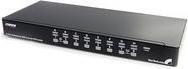 Produktbild StarTech 16 Port 1HE USB VGA KVM Switch mit OSD zur Rack-Montage - 16-fach Rackmount KVM Umschalter - Schwarz