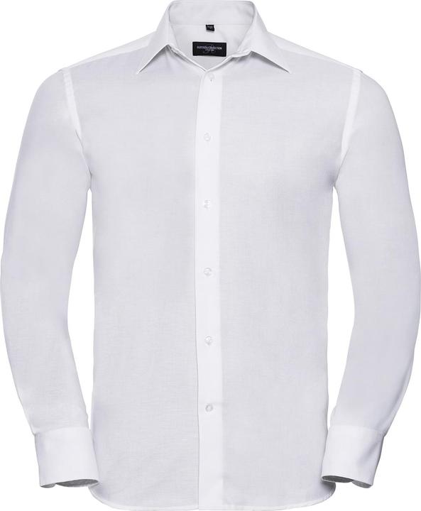 Actual product image Russell Mens Oxford Easy-Care Tailored Long-Sleeved Shirt