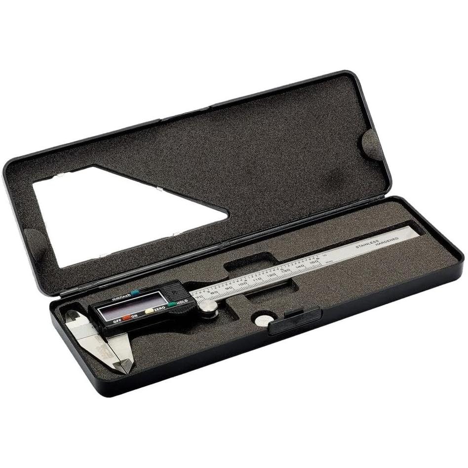 Bahco, Calibro, Regolo calcolatore digitale, acciaio inox Campo di misura 0 - 150 mmLettura 0,01 mm (15 cm)