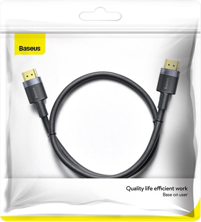 Actual product image Baseus Cafule 4KHDMI Male To 4KHDMI Male Adapter Cable 1m Black (1 m)