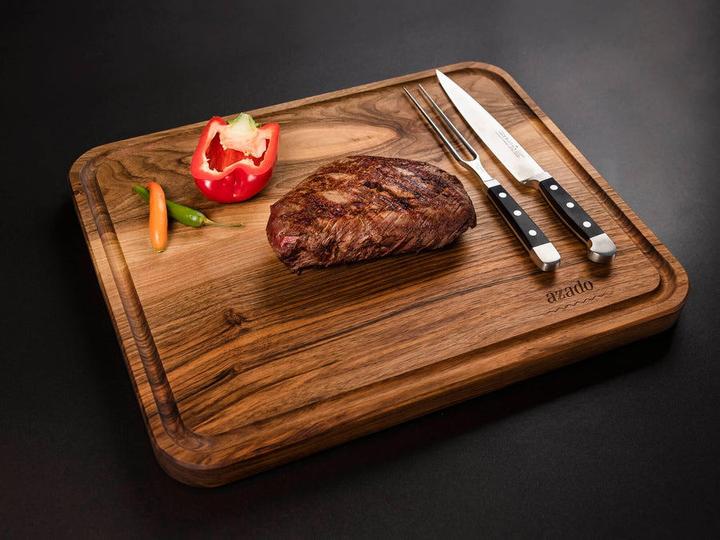 Actual product image Azado Solid chopping board with juice groove