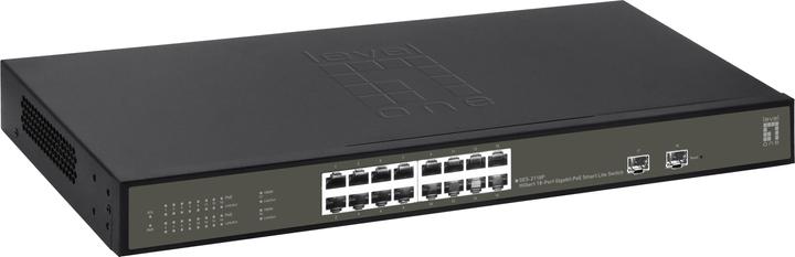 Image du produit LevelOne Commutateur 16x GE GES-2118P 2xGSFP 16xPoE (18 Ports)