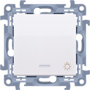 Kontakt CS1L.01/11, Taster + Schalter, Weiss
