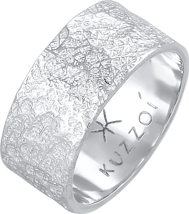 Produktbild Kuzzoi Ring Herren Bandring Organic Struktur 925 Silber (66, 925 Silber)