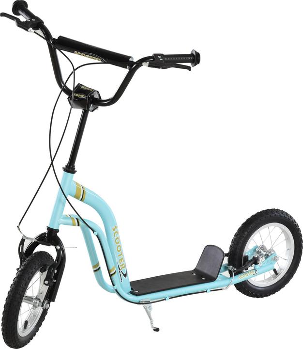 Actual product image Homcom Kinderscooter Stahl, Aluminium Hellblau