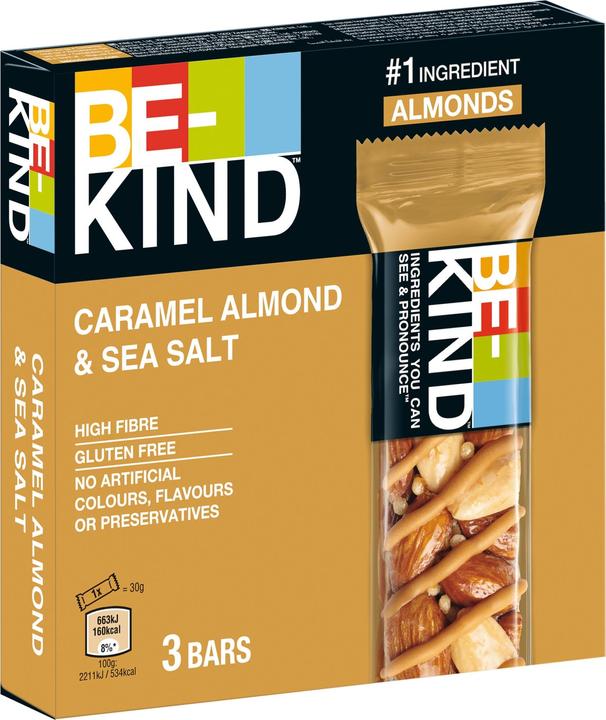 Actual product image Be-Kind Caramel Almond & Sea Salt (1 pcs., 90 g)
