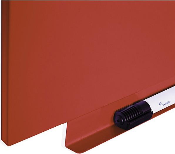 Actual product image Rocada Skinwhiteboard module painted 55x75cm RAL 2002 blood orange (55 x 75 cm)
